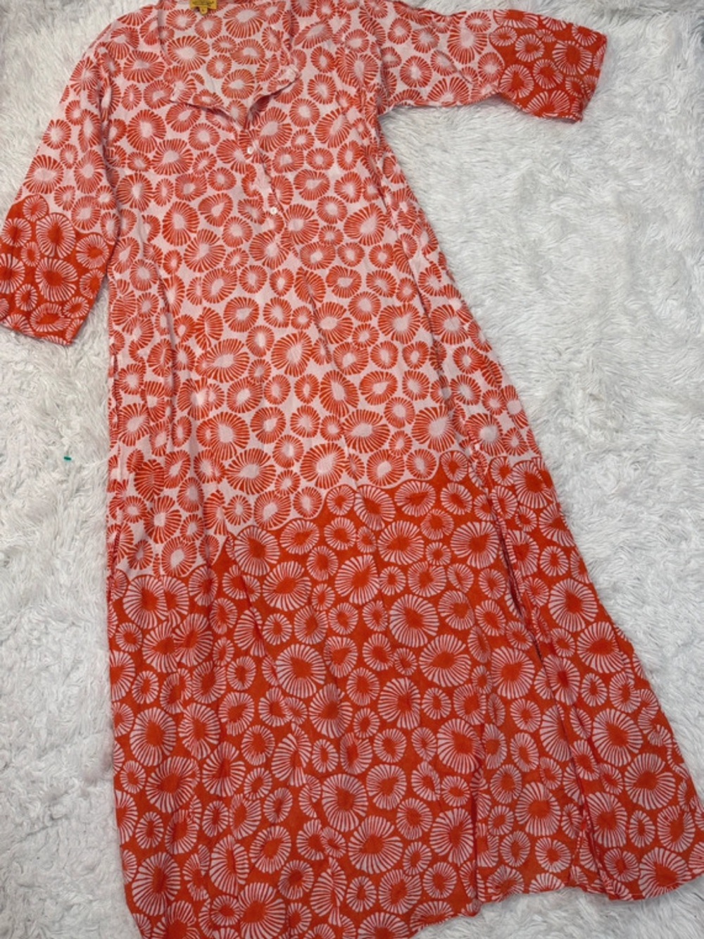 Roller rabbit Orange Patterned Maxi Dress
